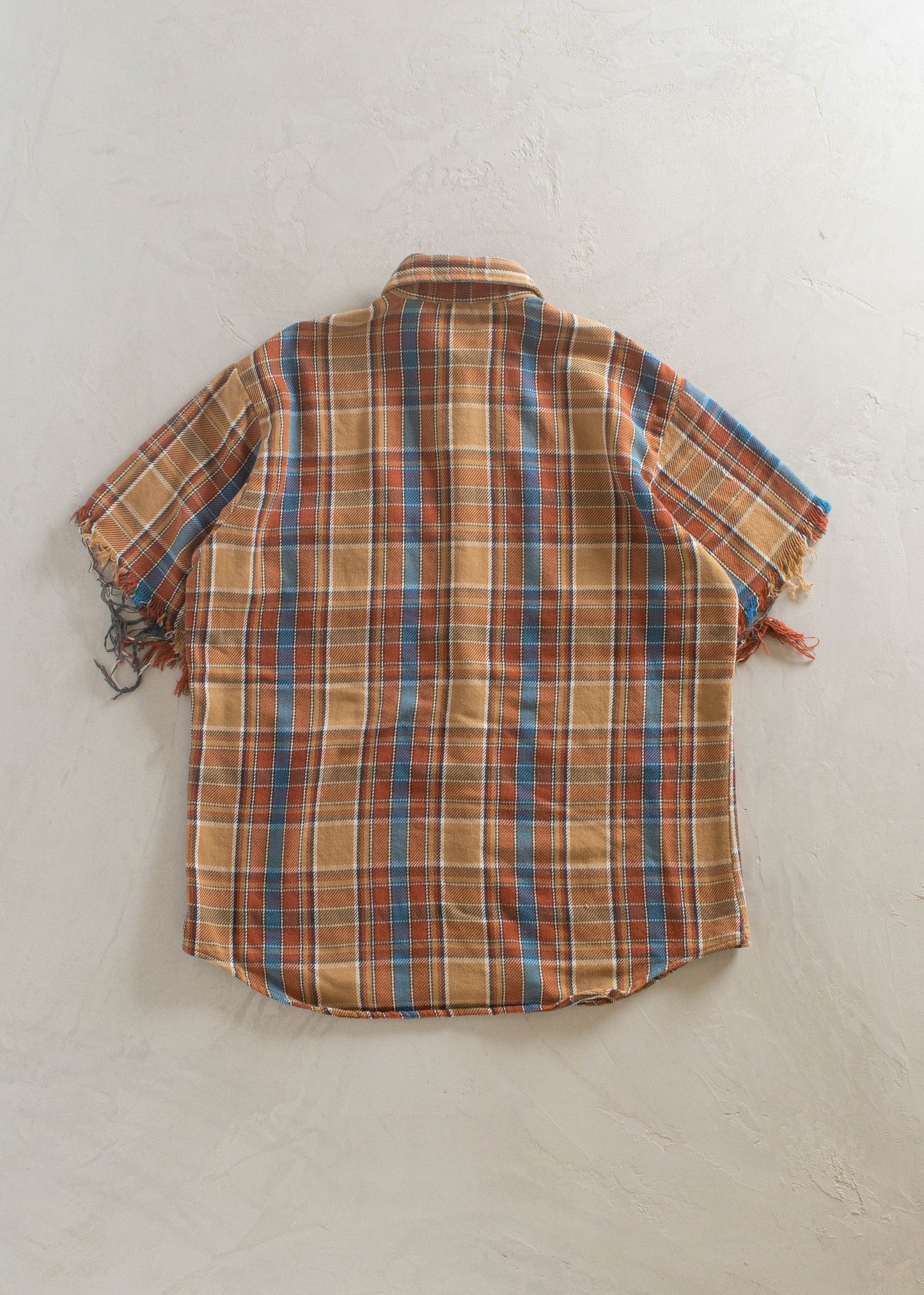 1970s Big Mac Cotton Flannel Short Sleeve Button Up Shirt Size XL/2XL