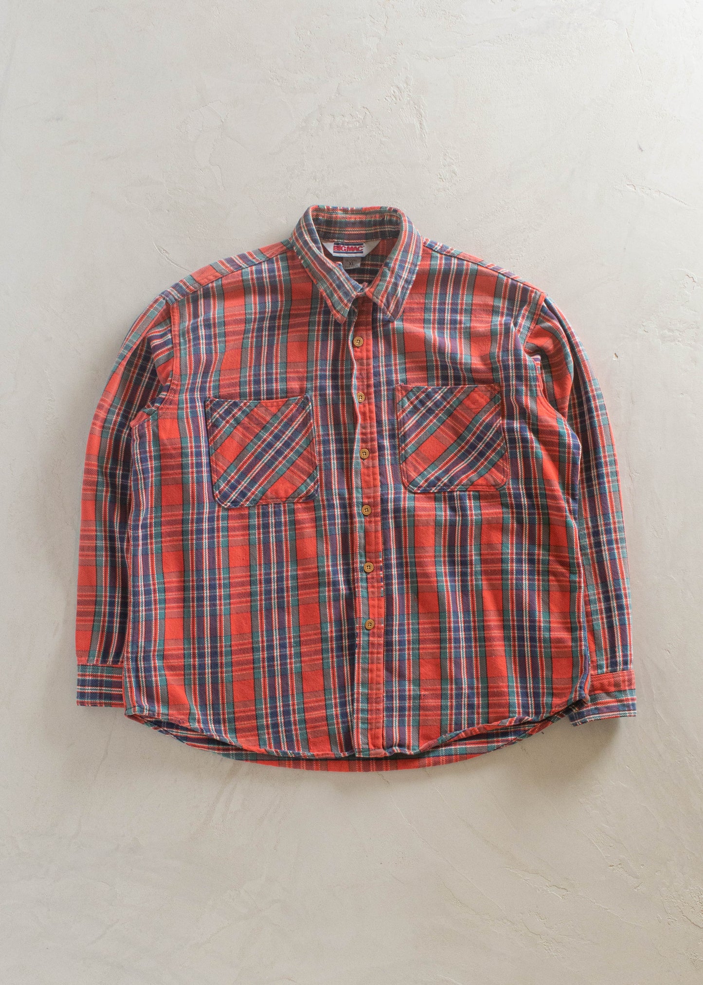 1970s Big Mac Cotton Flannel Button Up Shirt Size XL/2XL
