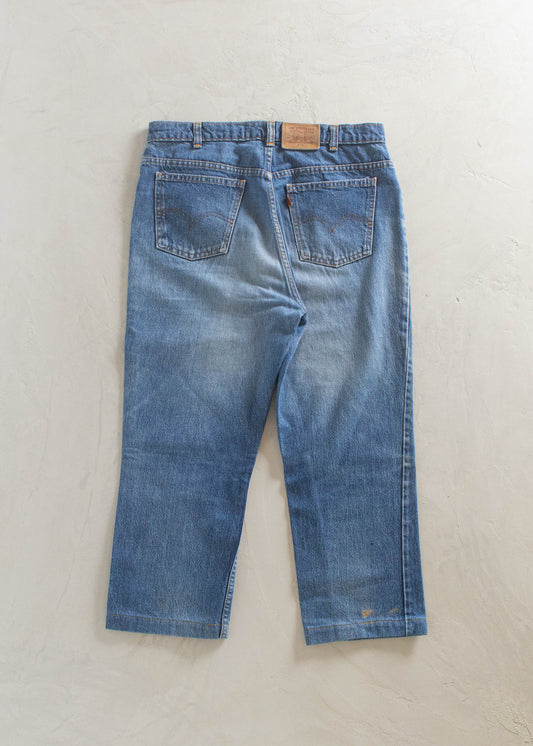 1980s Levi's 619 Orange Tab Midwash Jeans Size Women's 31 Men's 33