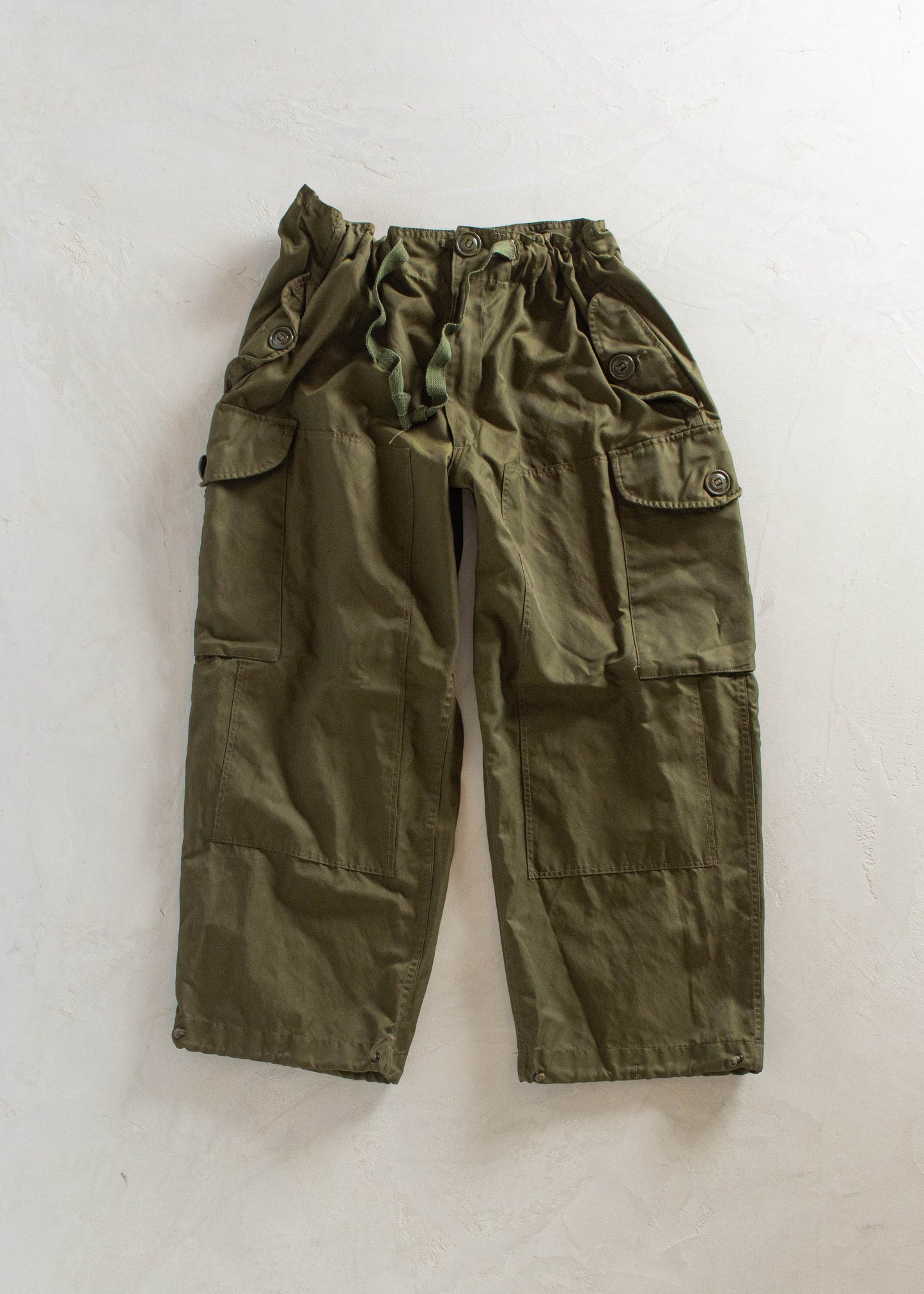 1980s Military Wind Cargo Pants Size L/XL
