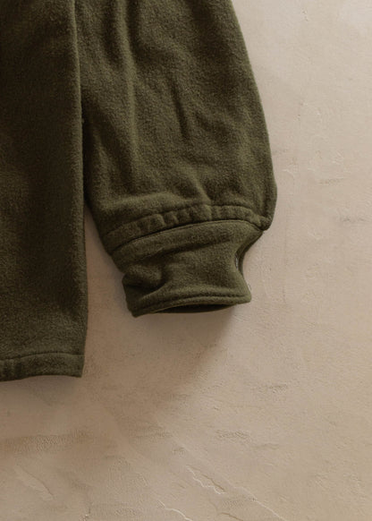 1980s Military Wool Button Up Shirt Size S/M