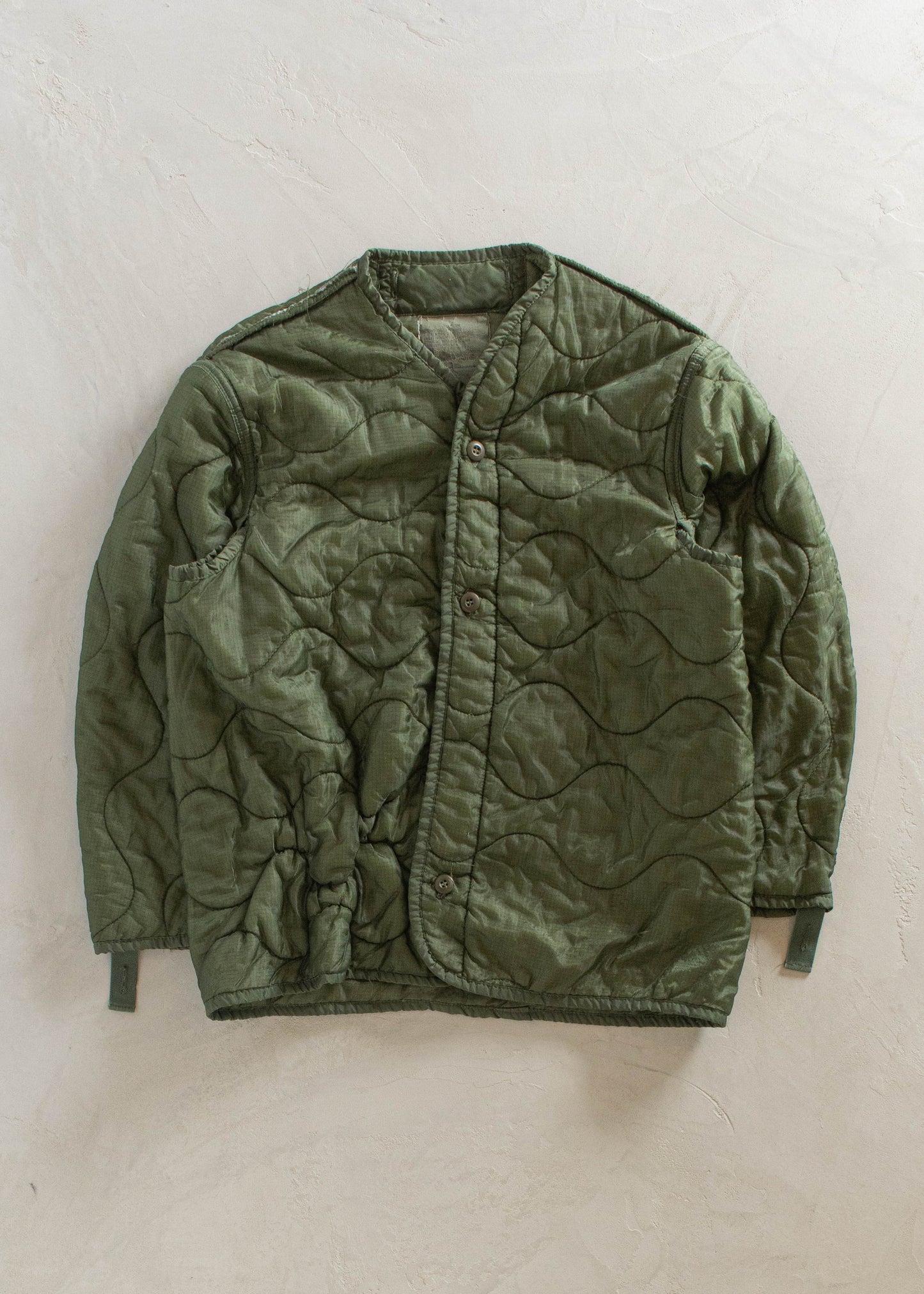 1980s Military M-65 Quilted Liner Jacket Size M/L