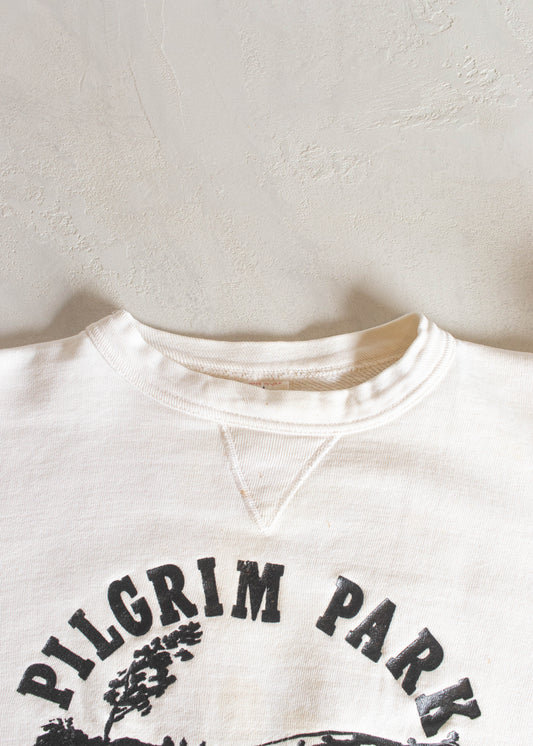1950s Single V Pilgrim Park Sweatshirt Size M/L
